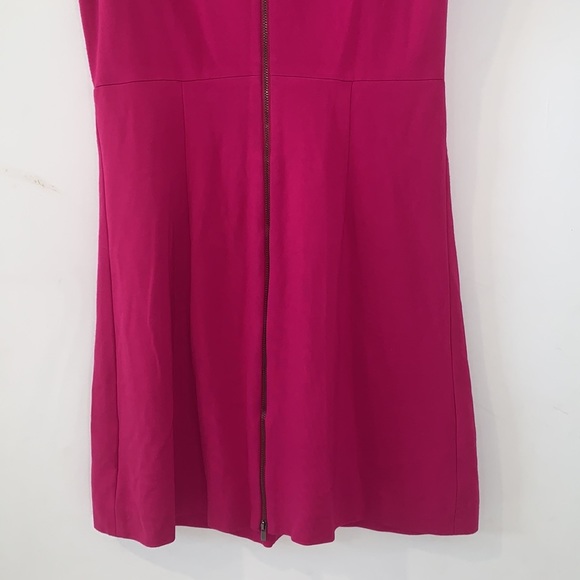 DVF Diane von Furstenberg Pink Carpreena Crew Neck A-Line Mini Sheath Dress sz 8 - Picture 11 of 16